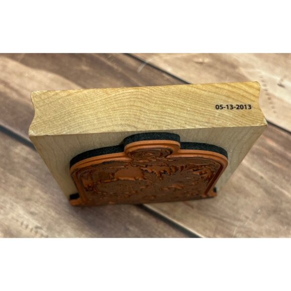 INKADINKADO 60-00810 PUMPKIN PATCH WOOD MOUNTED RUBBER STAMP - Picture 3 of 5